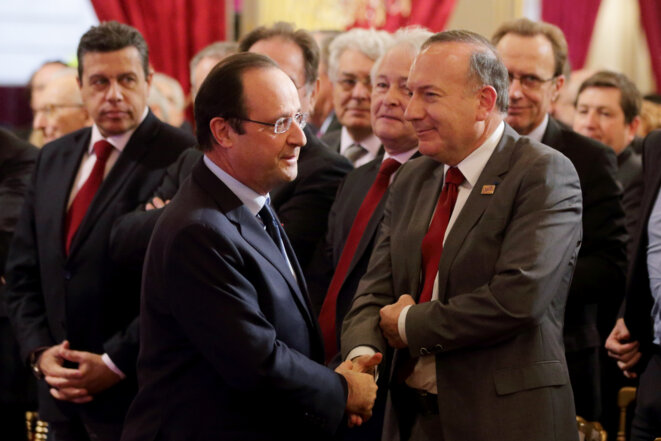 François Hollande et Pierre Gattaz © Reuters François Hollande et Pierre Gattaz © Reuters
